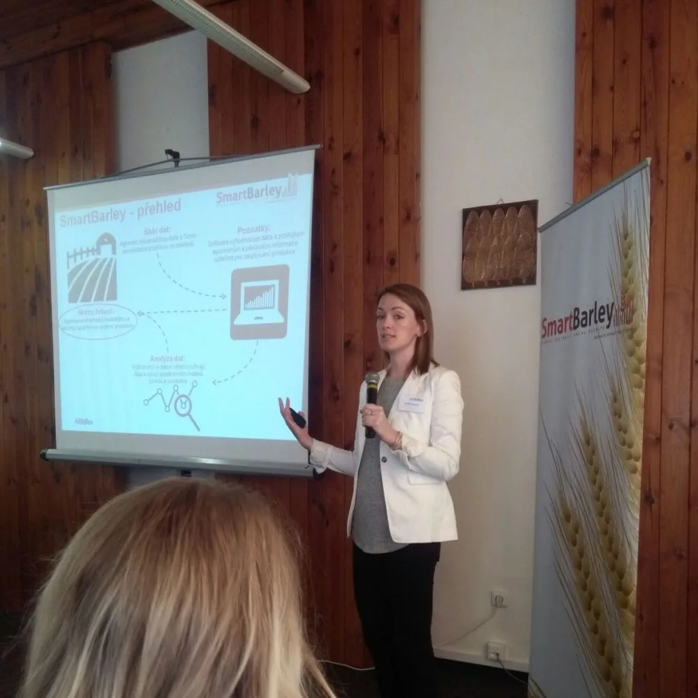 Katie Hoardová, globální ředitelka zemědělských inovací AB Inbev.