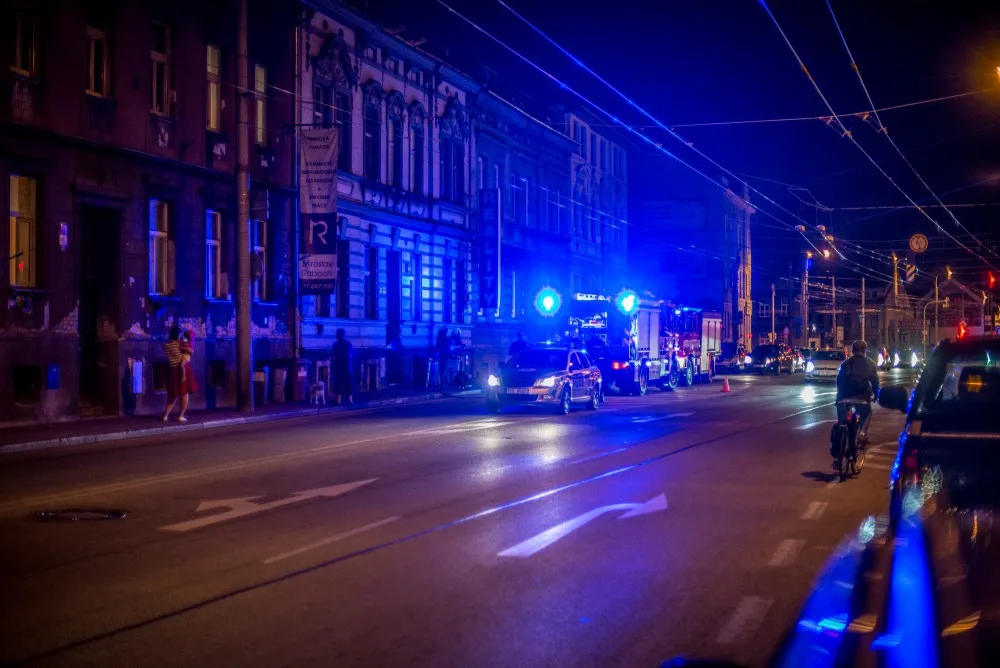 Požár bytu v Nádražní ulici