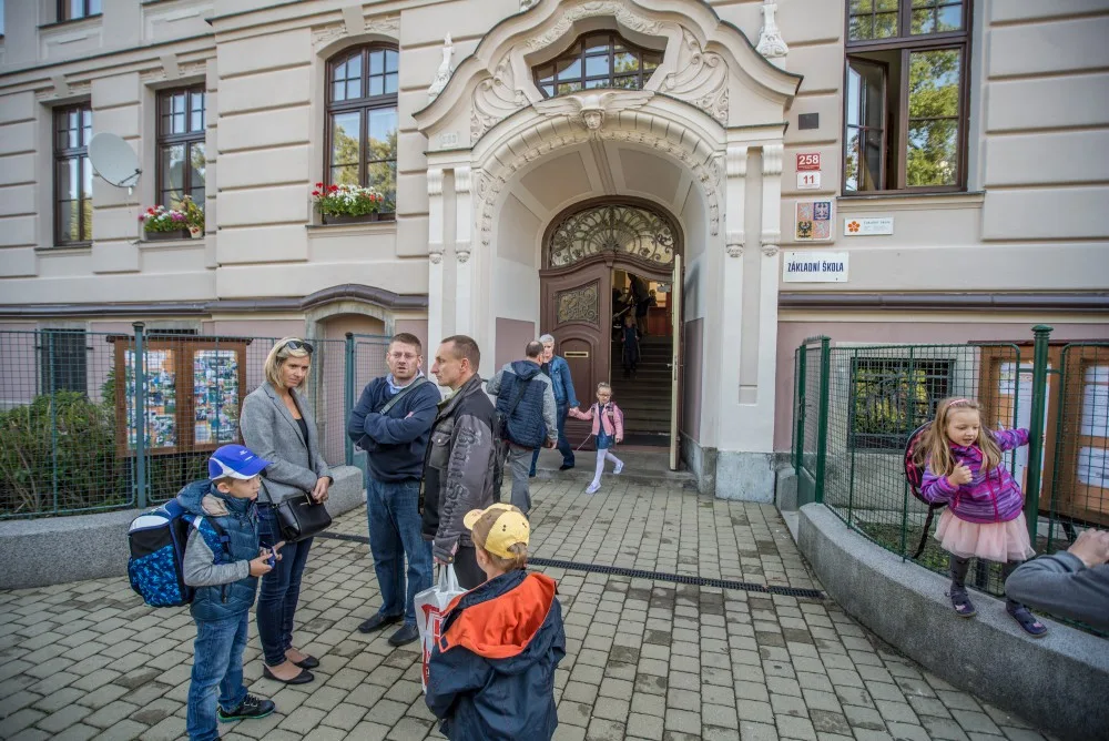 První školn den v budějckých školách