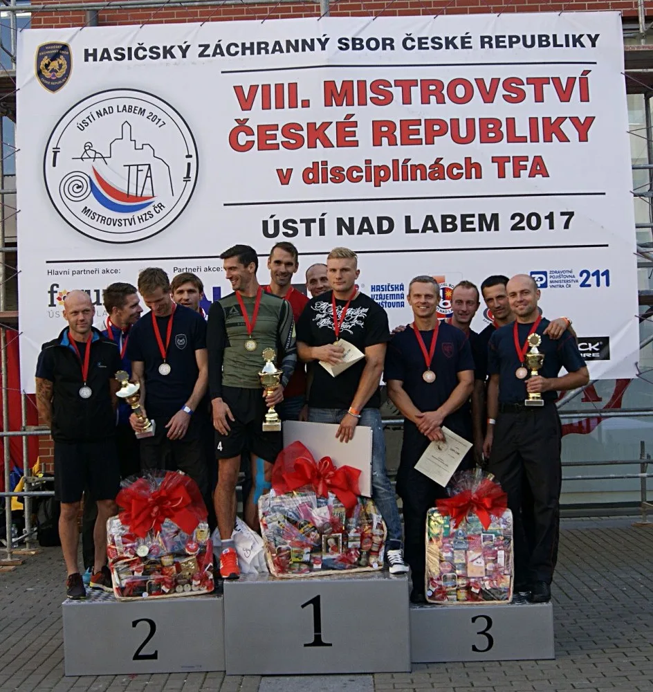 Jihočeští hasiči vyhráli VIII. mistrovství Hasičských záchranných sborů České republiky profesionálních hasičů v disciplínách TFA.
