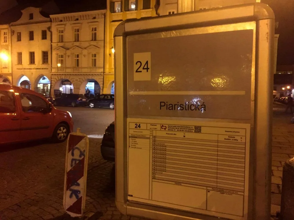 Piaristická, to je jedna z několika zastávek nové českobudějovické linky MHD číslo 24.