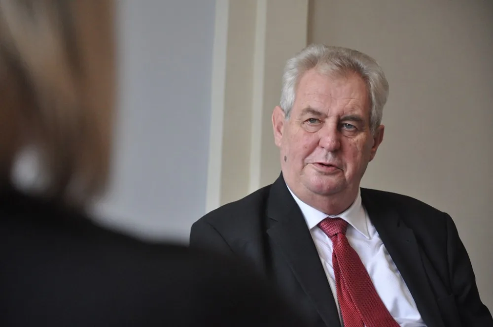 Prezident České republiky Miloš Zeman.