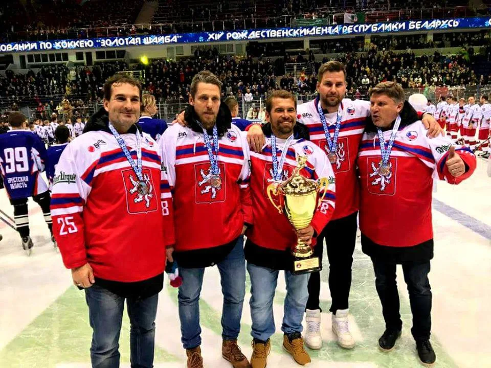 Jihočeská pětice z Old Boys HC Motor České Budějovice