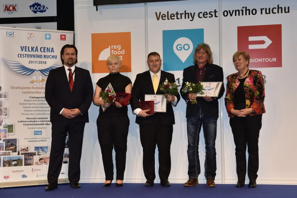 Slavnostni předávání ocenění na veletrhu Regiontour v Brně