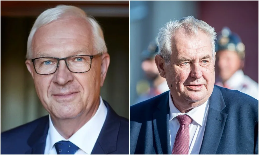 Prezidentští kandidáti Jiří Drahoš a Miloš Zeman