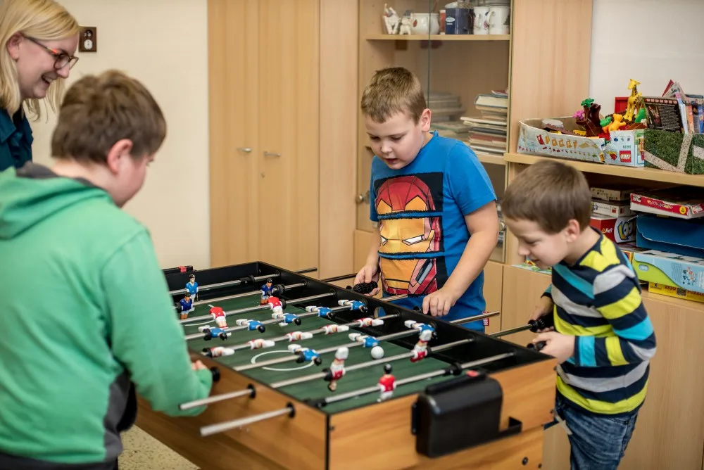 Mateřská, základní a střední škola pro sluchově postižené v českobudějovické Riegrově ulici.