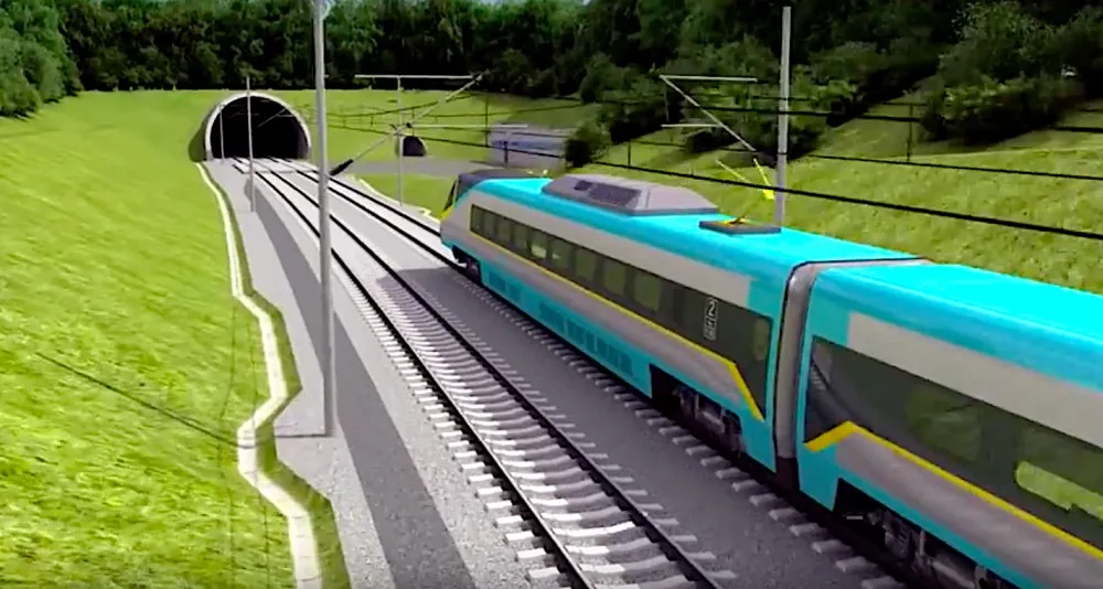 Chotýčanský tunel –vizualizace