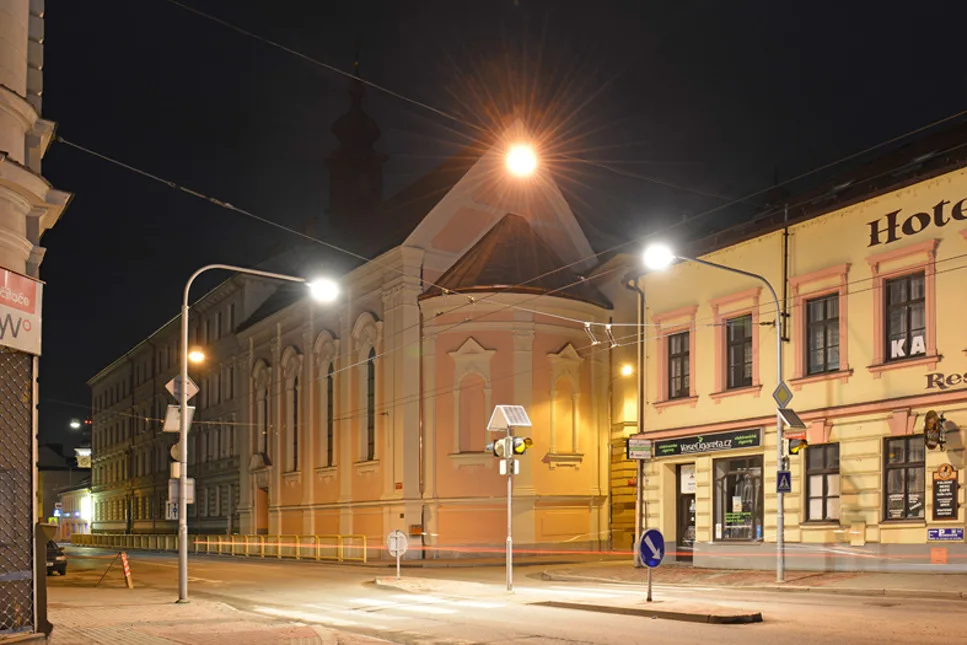 Českobudějovický kostel Nejsvětějšího Srdce Ježíšova.