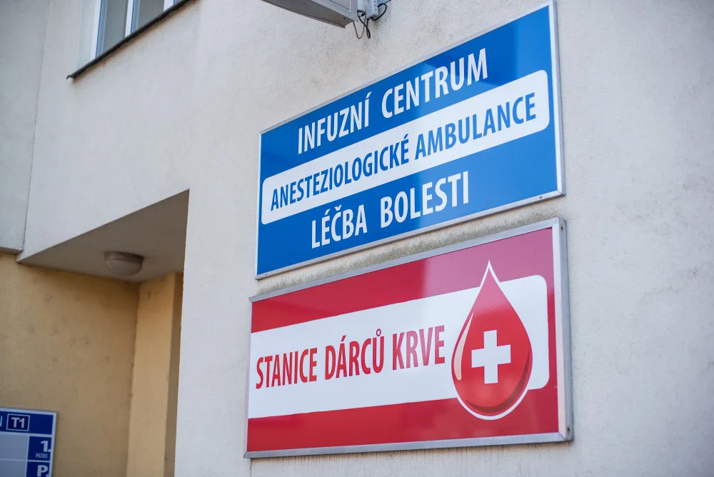Tranfúzní oddělení českobudějovické nemocnice.
