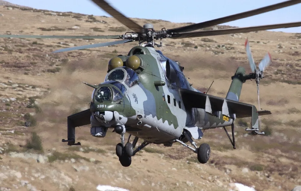 Zájemci si budou moct zblízka prohlédnout vrtulník Mi-24. Zdroj: Jan Kouba, Ministerstvo obrany,