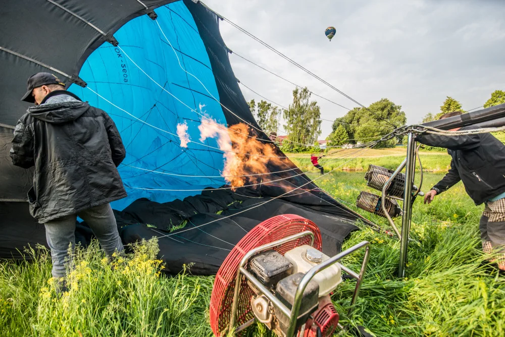 Balony na Českými Budějovicemi.
