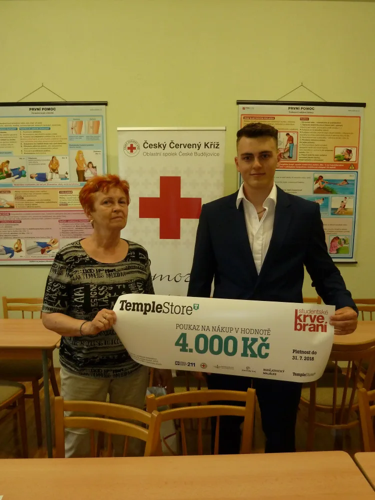 Výherce krvebraní 2018.