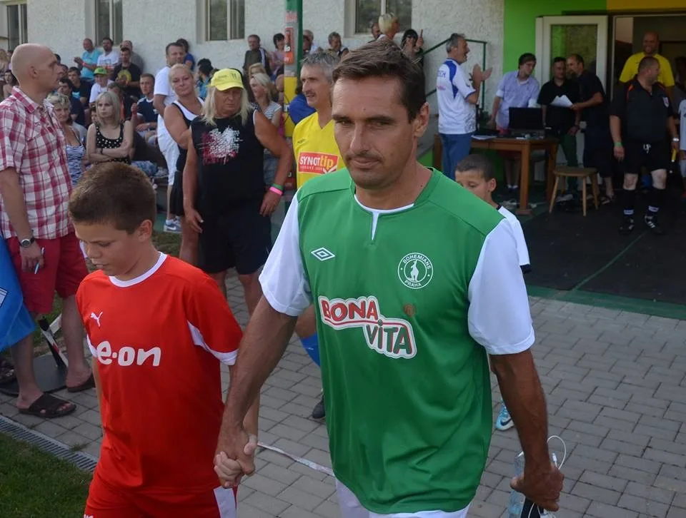 Fotbalová exhibice ve Strunkovicích.