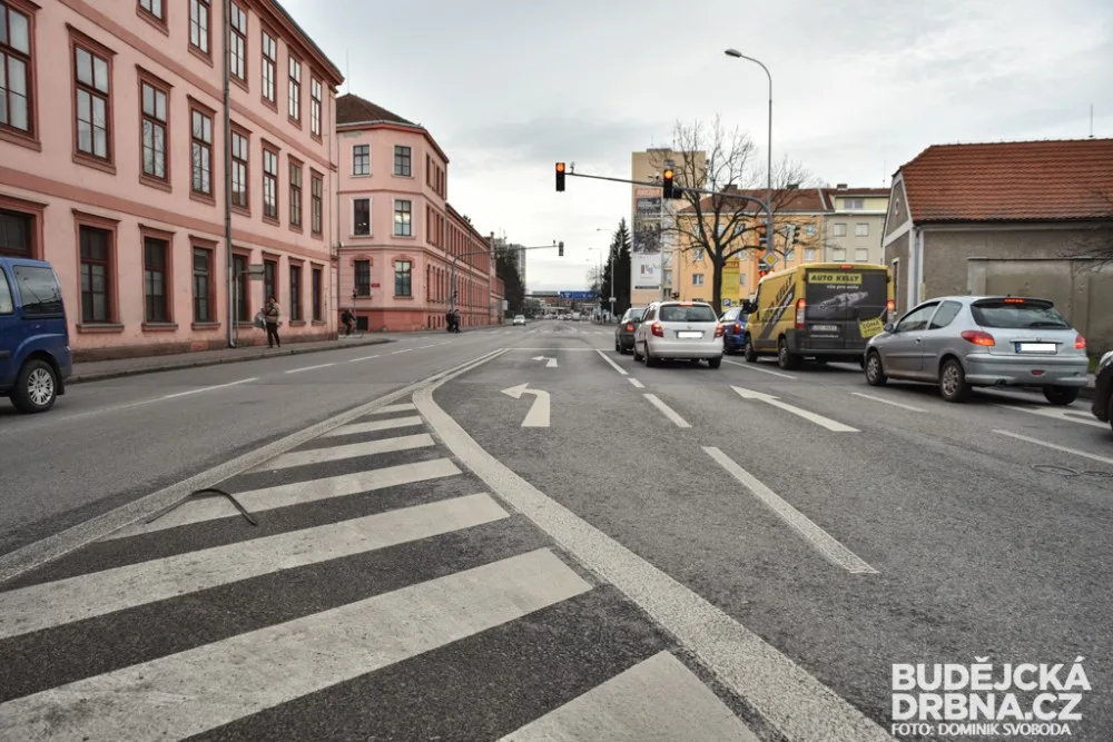 Mánesova třída v Českých Budějovicích.