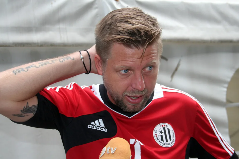 Trenér A týmu českobudějovického Dynama David Horejš odpovídal na dotazy novinářů.