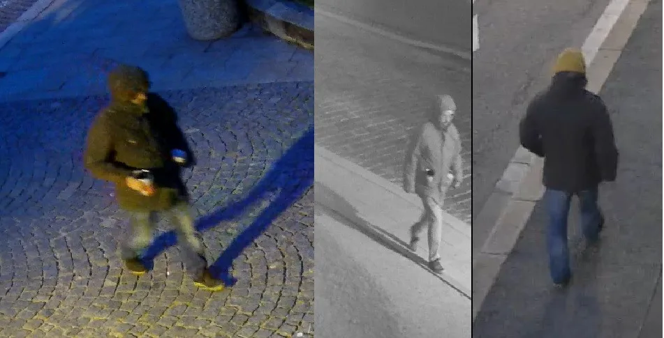 Neznámý muž posprejoval schody muzea.