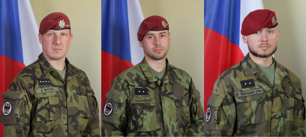 Čeští vojáci, které v Afghánistánu v neděli zabil sebevražedný atentátník.