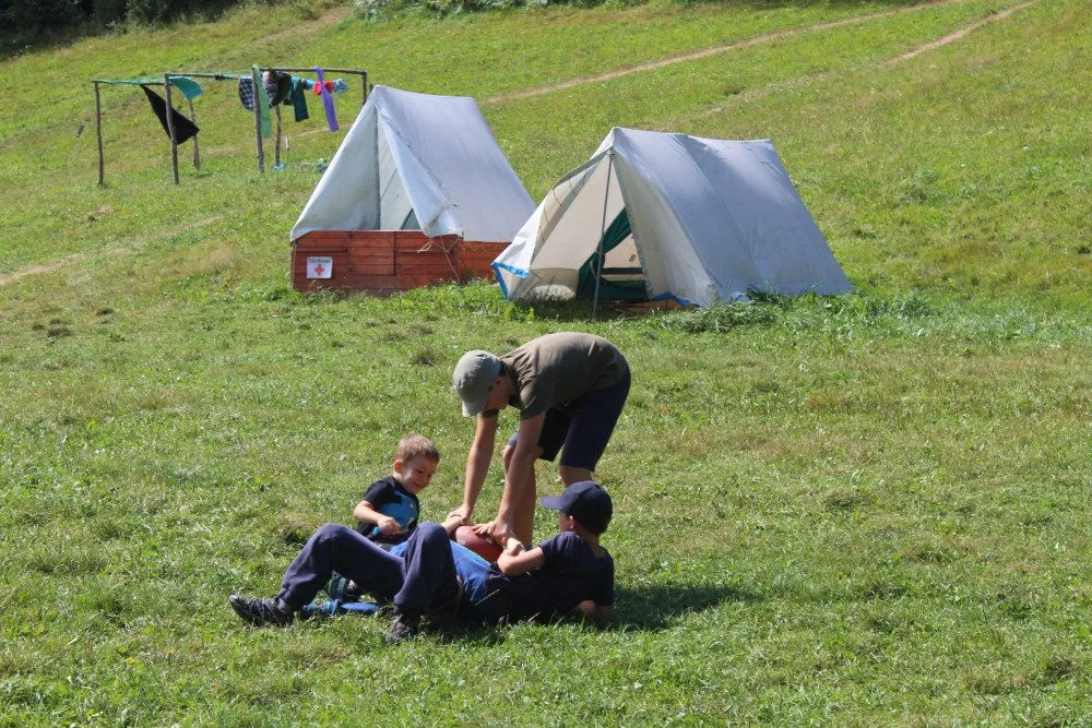 Prázdniny v pohybu. To je letní tábor pro děti v Čeříně na Českokrumlovsku.