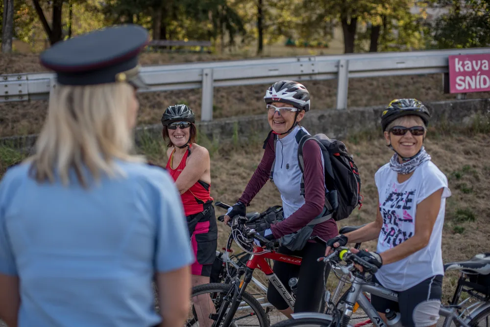 Dopravně preventivní akce zaměřená na cyklisty v Českých Budějovicích