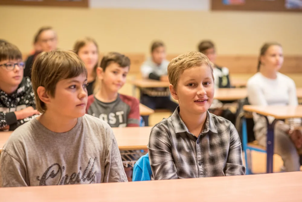 Zahájení školního roku 2018/2019 v českobudějovické Základní škole Oskara Nedbala.