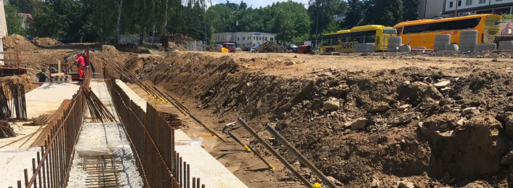 Rekonstrukce krumlovského nádraží. Zdroj: Facebook Město Český Krumlov