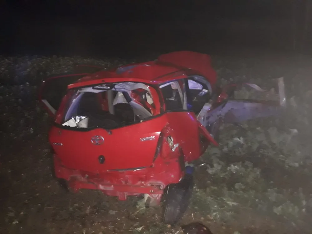 Včerejší nehodu nepřežil řidič červené Toyoty