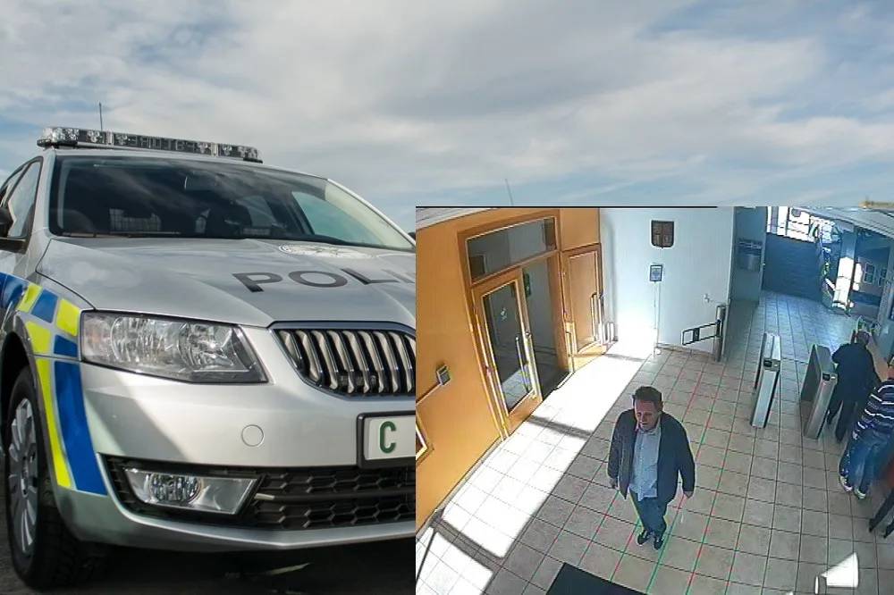 Koláž Budějcké Drbny a Policie ČR