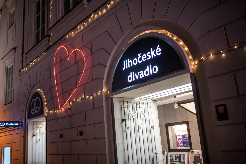 Srdce Václava Havla na Jihočeském divadle
