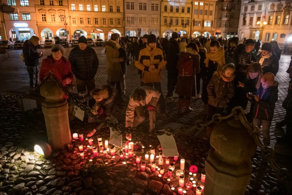 Lidé na náměstí uctili památku Jana Palacha