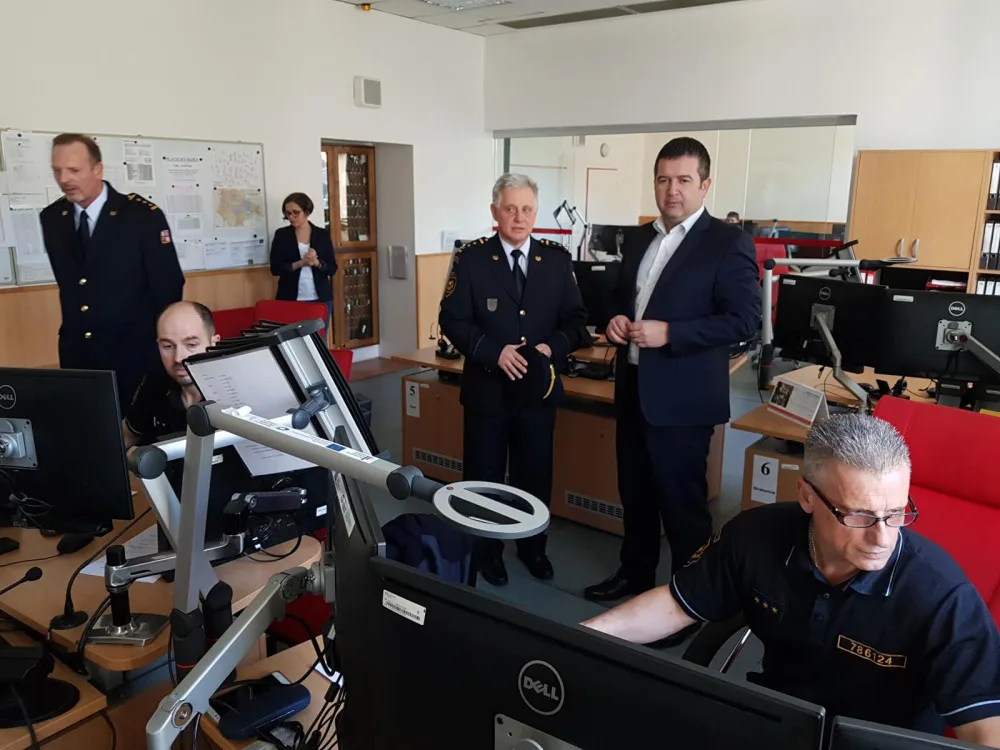 Jihočeští hasiči měli včera vzácnou návštěvu
