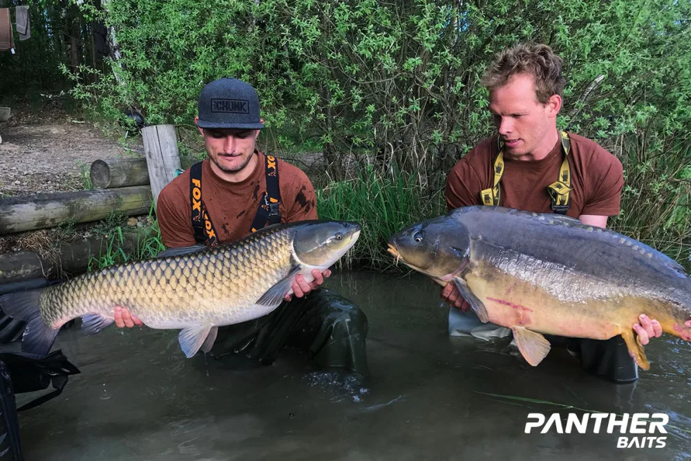Boilies od Panther Baits si oblíbili i hokejisté Václav Nedorost a Miloslav Čermák