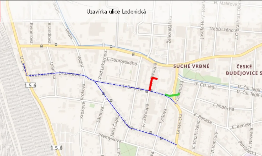Přehled uzavírek