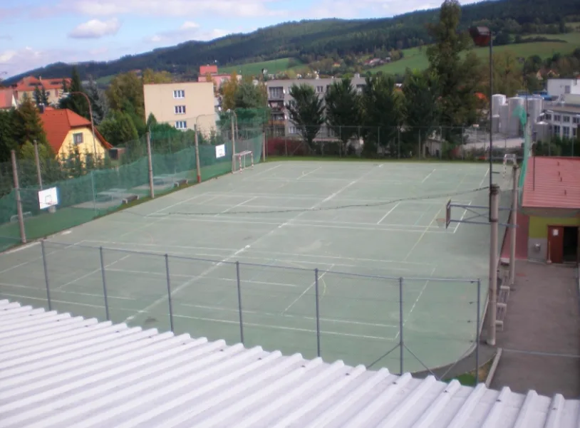 Sportovní areál Domu dětí a mládeže v Prachaticích.