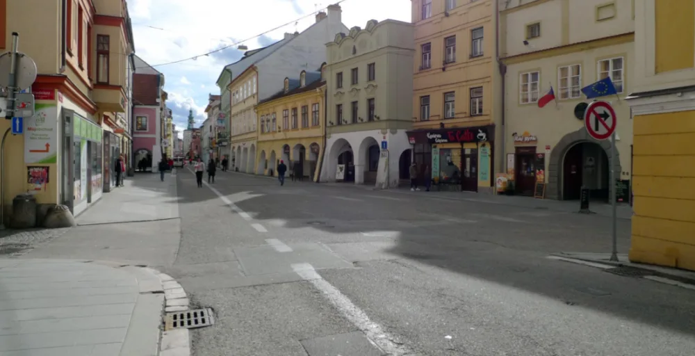 Krajinská ulice původně.