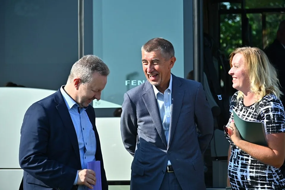 Andrej Babiš na návštěvě Jihočeského kraje.