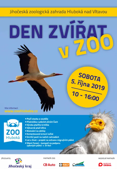 Zoo Hluboká oslaví Den zvířat, hlavním tématem bude ptactvo