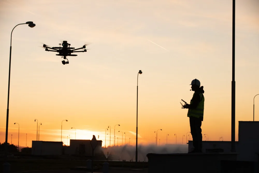 Nad Temelínem létal dron, prozkoumal 34 tisíc metrů čtverečních