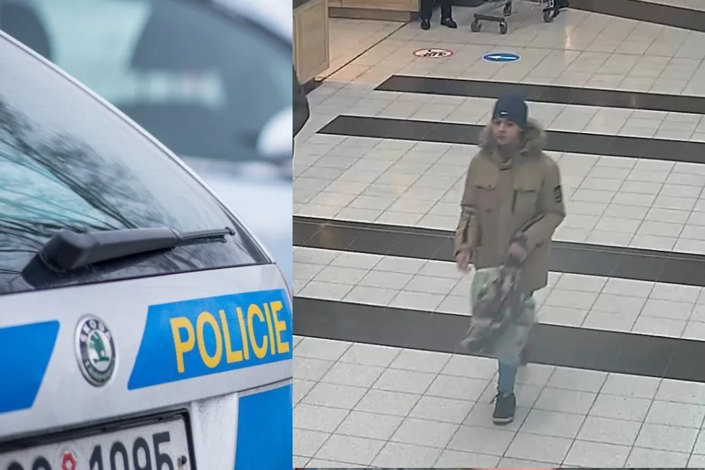 Policisté vyšetřují krádež kabelky, hledají mladého muže z kamerového záznamu