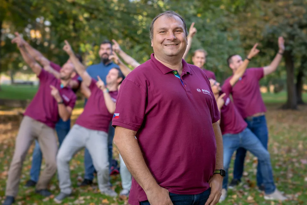 Vedoucí celé skupiny Míra Duník nezkazí žádnou srandu