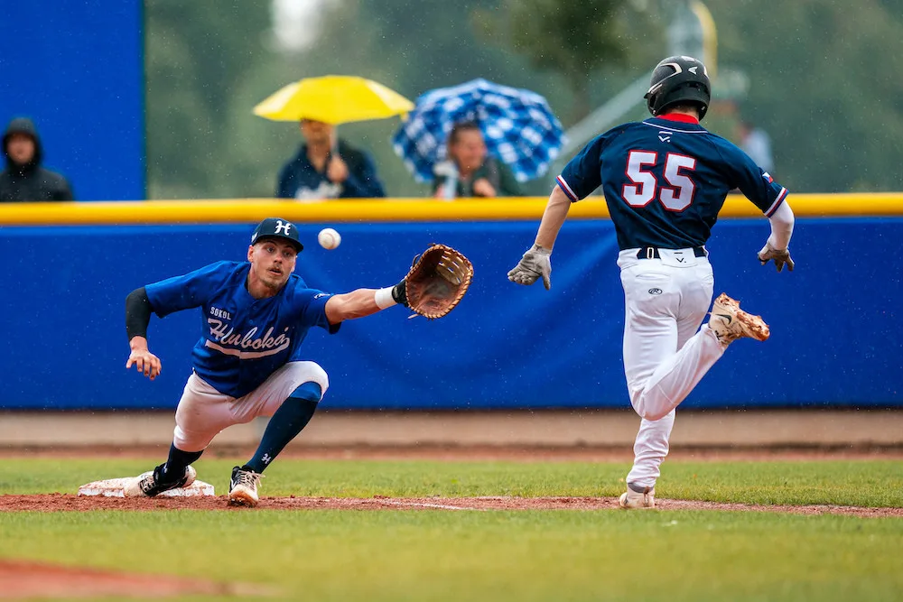 Baseballovou exhibici vyhrál tým extraligových hvězd