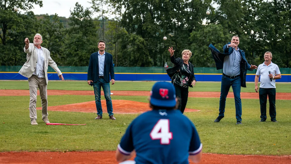 Baseballovou exhibici vyhrál tým extraligových hvězd