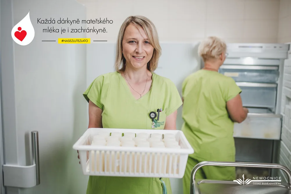 Nemocnice České Budějovice startuje kampaň na podporu Banky mateřského mléka aneb Banka mateřského mléka - místo, kde maminky pomáhají maminkám