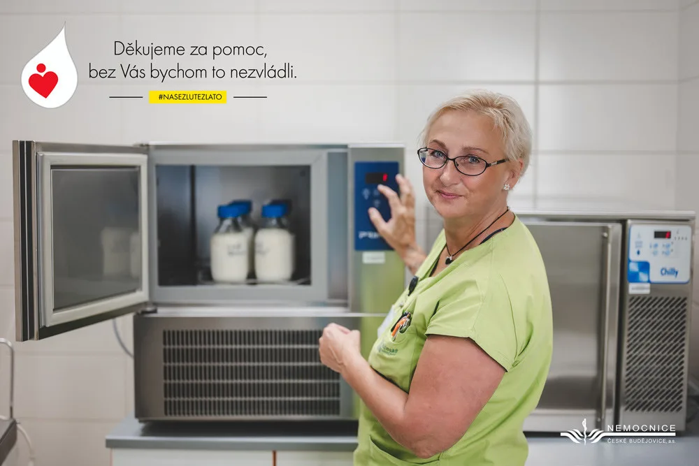 Nemocnice České Budějovice startuje kampaň na podporu Banky mateřského mléka aneb Banka mateřského mléka - místo, kde maminky pomáhají maminkám
