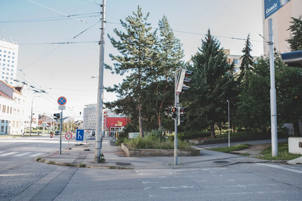 Současný stav na Pražské třídě,