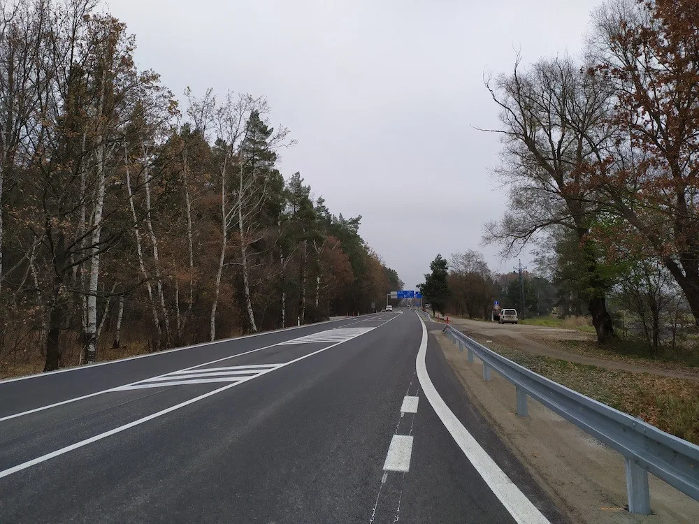 Opravený úsek.