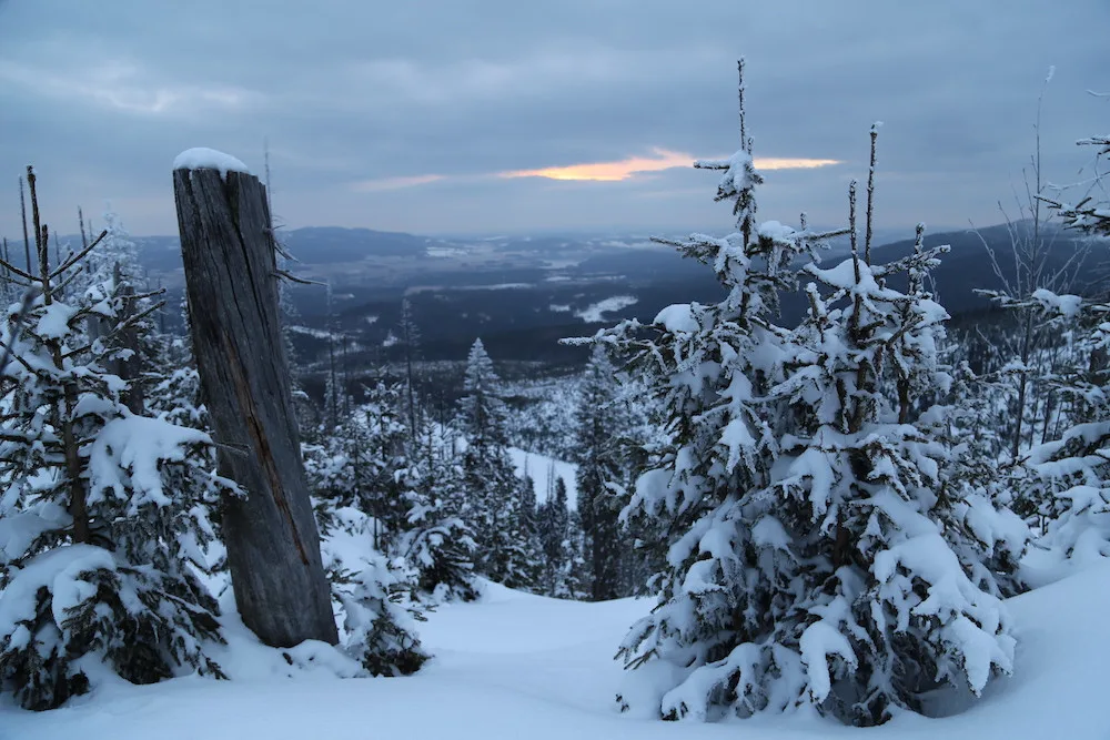 Na Plechém aktuálně leží nejvíce sněhu za letošní zimu