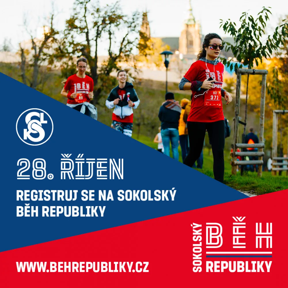 Oslavujte během. Sokolský běh republiky spouští registrace do desítek závodů. Vyberte si ten svůj