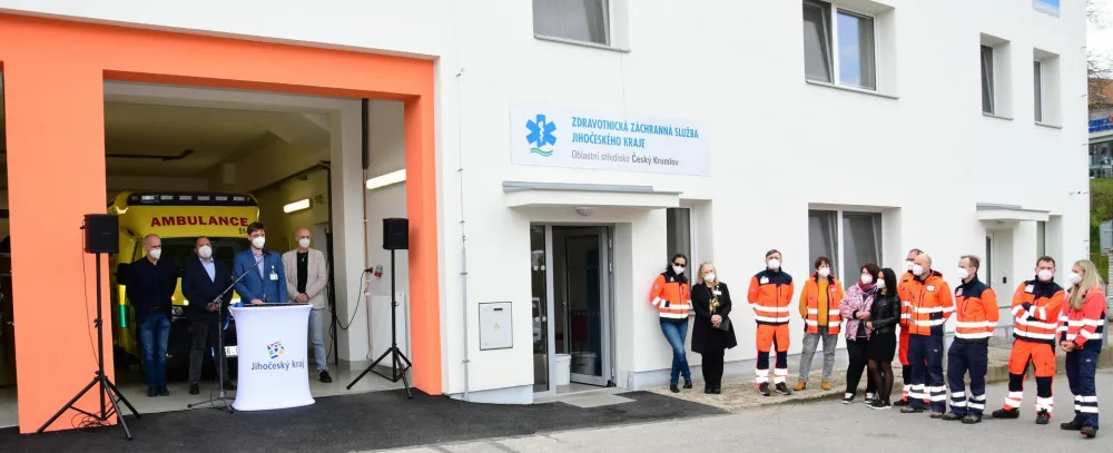 Záchranka má v Krumlově nově zrekonstruované prostory. Přestavba trvala zhruba rok a půl.