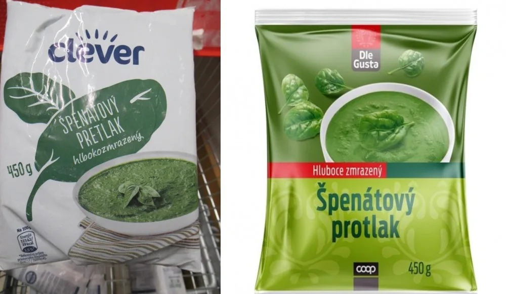 Závadný špenát.