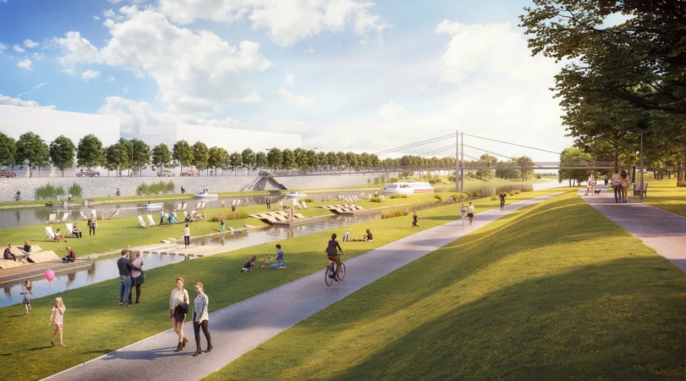 Náplavka jako v Praze? Budějce plánují modernizaci Zátkovo nábřeží
